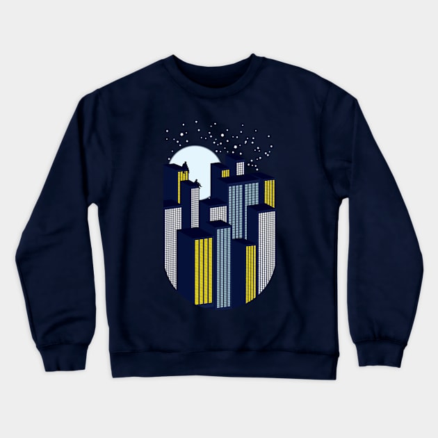 Big City Chill Crewneck Sweatshirt by modernistdesign